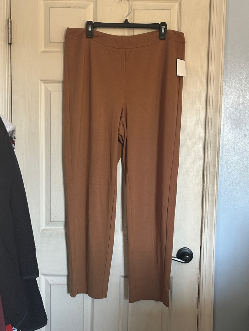 J. Jill Brown Straight-Leg Ponte Pants